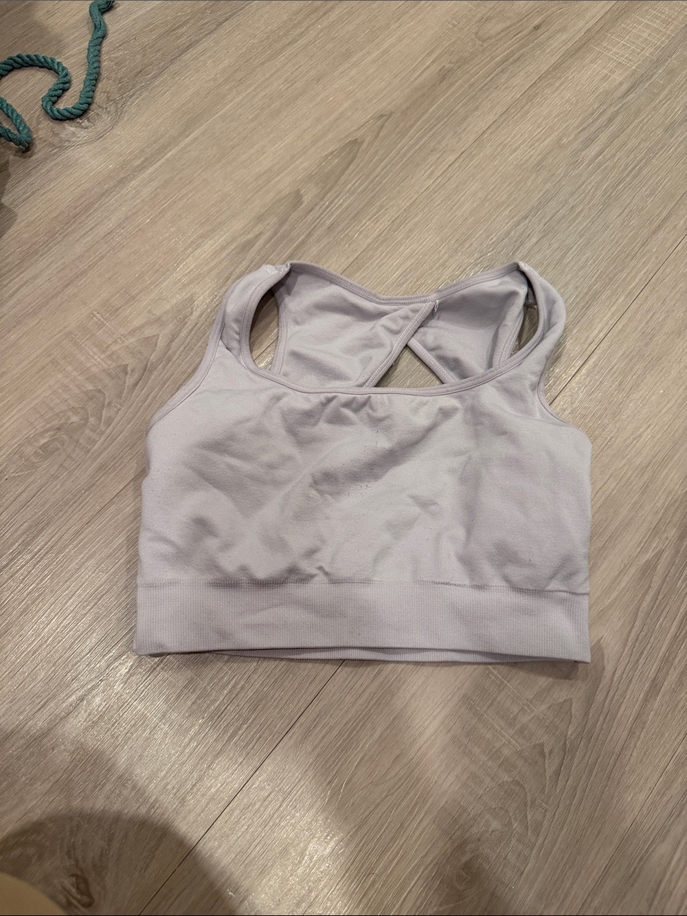 NVGTN white Crossback Seamless Sports Bra
